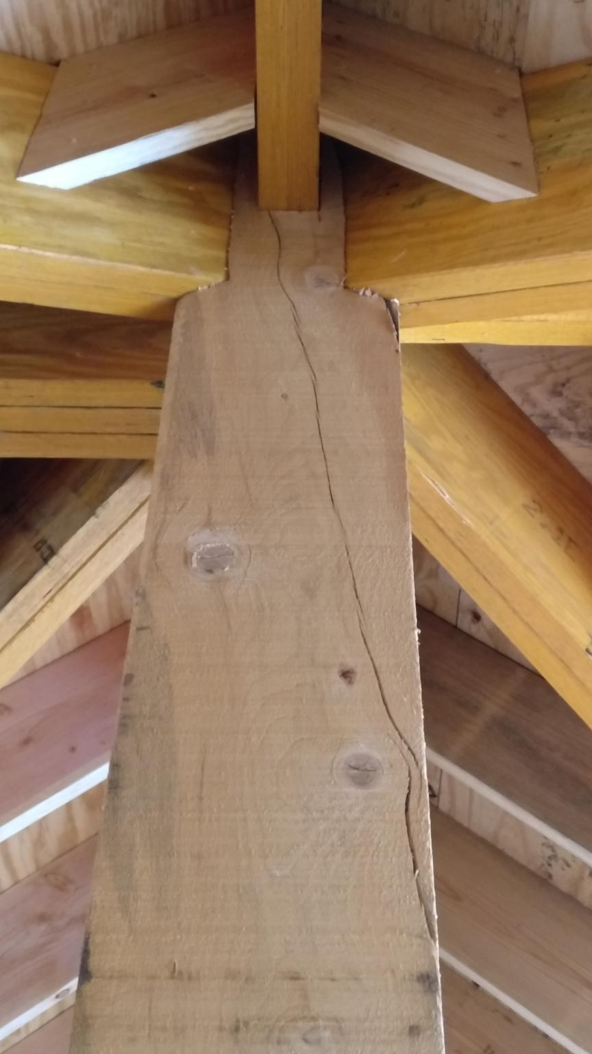 Evaluate Cracks Splits In Wood Beams Or Posts Or In Log Homes