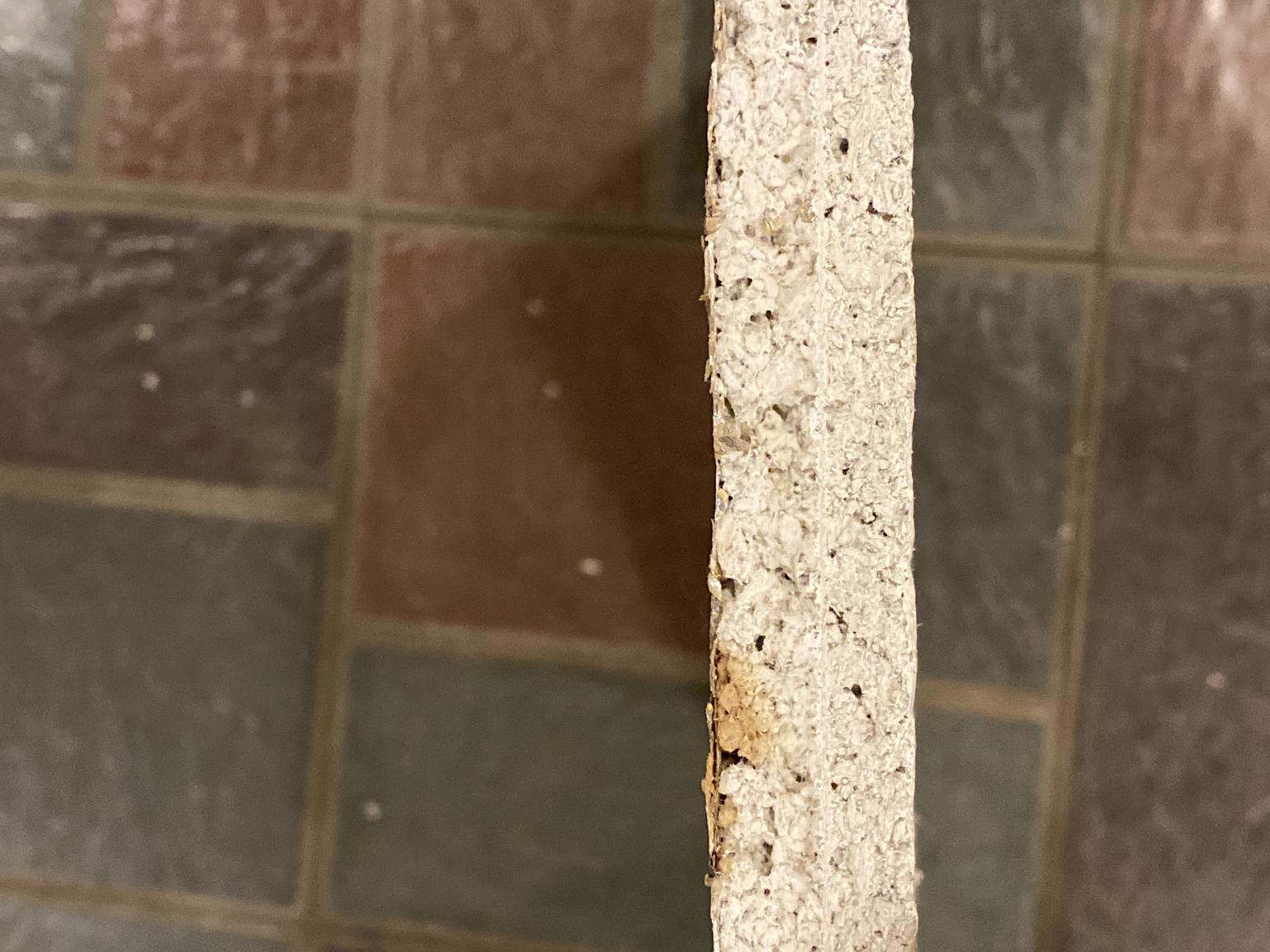 asbestos ceiling tile size